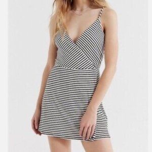 Urban Outfitters XS Romper- Black and White Striped Skort